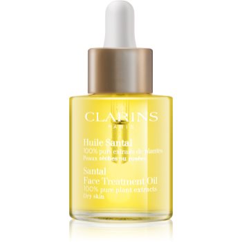 Clarins Santal Face Treatment Oil ulei calmant si reparator pentru tenul uscat